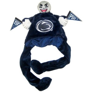 cheering sidekick hat with GO PSU flags